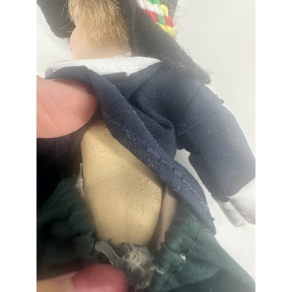 VTG‎ Amish Boy & Girl Articulated Porcelain Dolls Dainty 6" - Picture 13 of 13